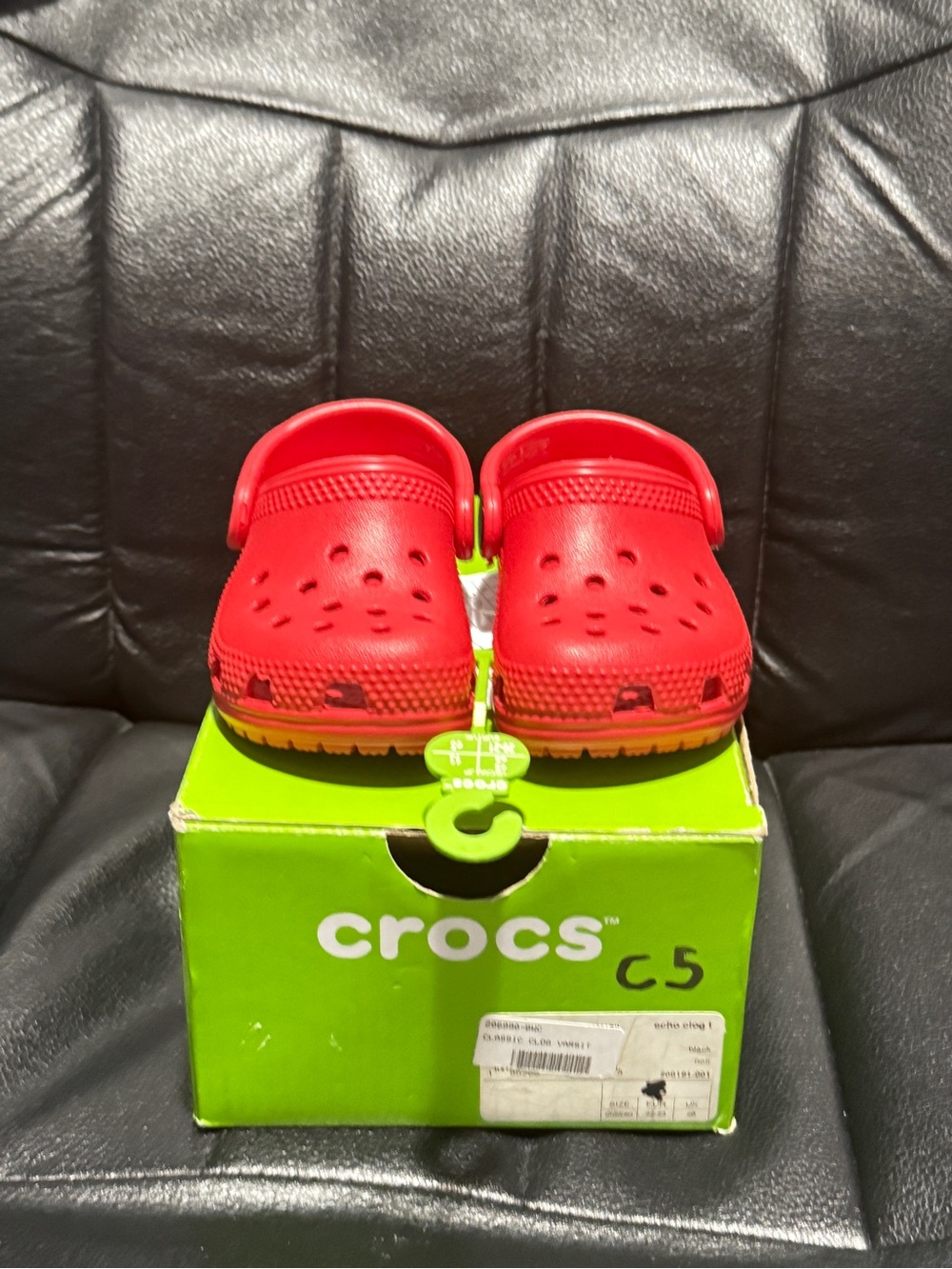 Toddle size C5 Crocs Classic Clog Red New With Tags